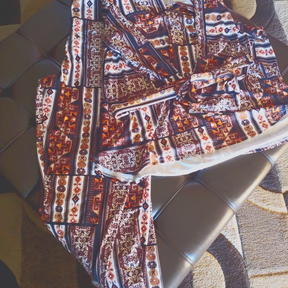 Multi-colored print Paint suit with belt size 3XL brand Rainbowshop.com